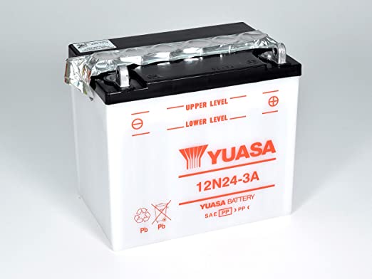 Batteria Moto Yuasa 12N24-3A 12V 24AH 200A (CCA)