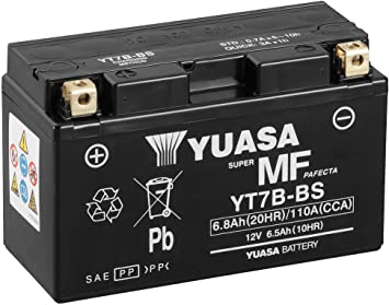 Batteria Moto Yuasa YT7B-BS 12V 6.5AH 110A (CCA)