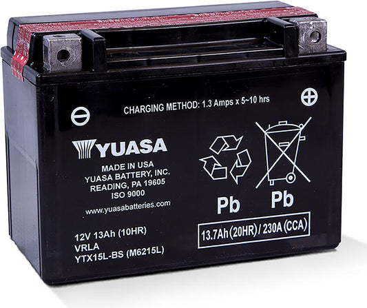 Batteria Moto Yuasa YTX15L-BS 12V 13AH 230A (CCA)