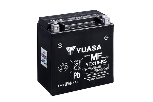 Batteria Moto Yuasa YTX16-BS 12V 14AH 230A (CCA)