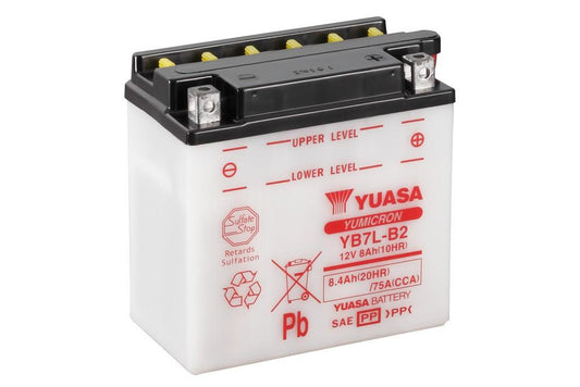 Batteria Moto Yuasa YB7L-B2 12V 8AH 75A (CCA)