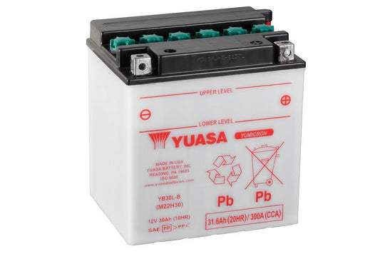 Batteria Moto Yuasa YB30L-B 12V 30AH 300A (CCA)