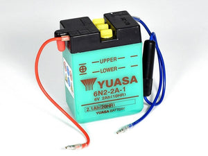 Batteria Moto Yuasa 6N2-2A-1 6V 2AH/10HR