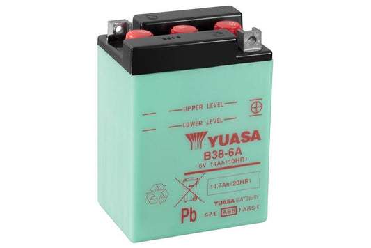 Batteria Moto Yuasa B38-6A 6V 14AH/10HR