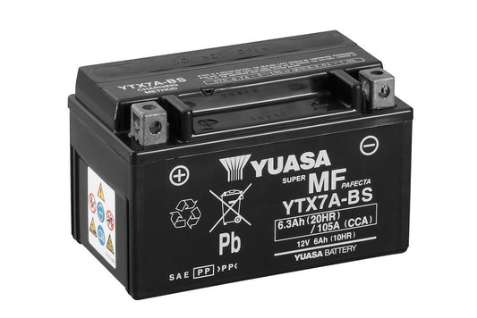 Batteria Moto Yuasa YTX7A-BS 12V 6AH 110A (CCA)