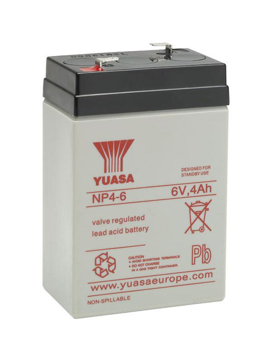 Batteria Agm Yuasa NP4-6 6V 4AH