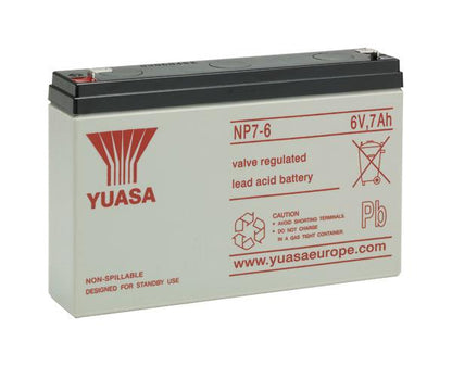 Batteria Agm Yuasa NP7-6 6V 7AH