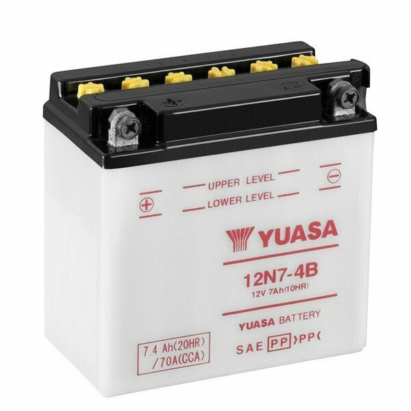 Batteria Moto Yuasa 12N7-4B 12V 7.4AH 70A (CCA)