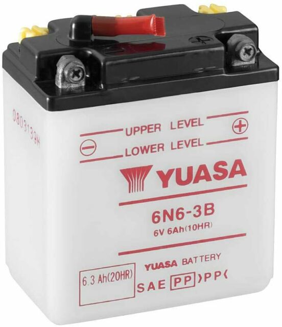 Batteria Moto Yuasa 6N6-3B 6V 6AH/10HR